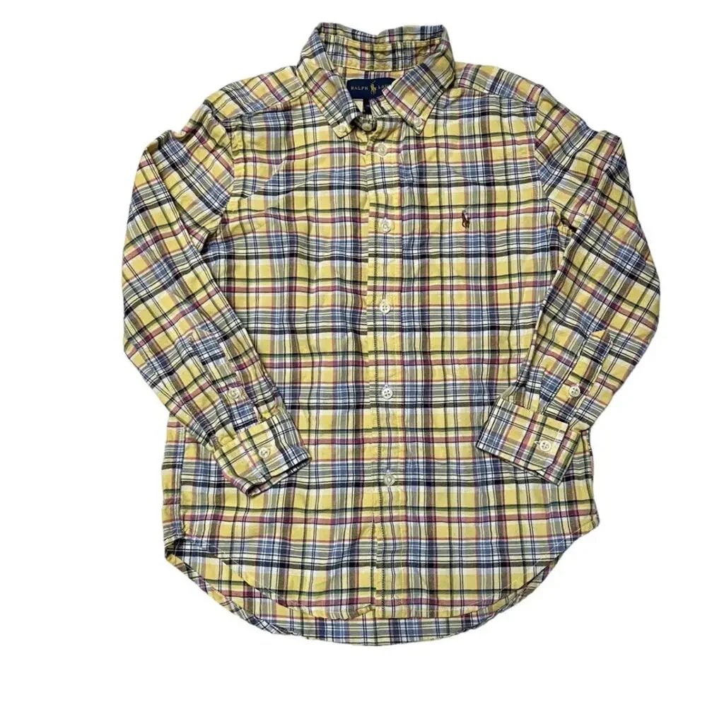 Ralph Lauren Plaid Button Up Shirt Size 6